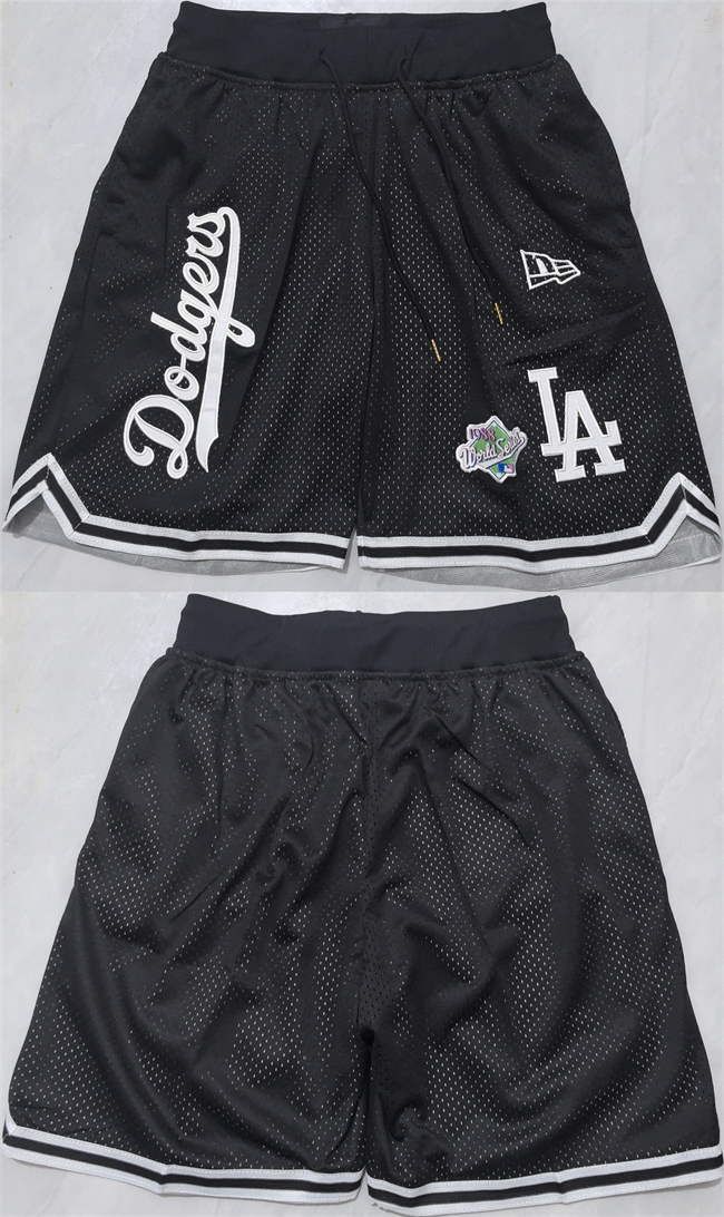 Men's Los Angeles Dodgers Black Shorts (Run Small)